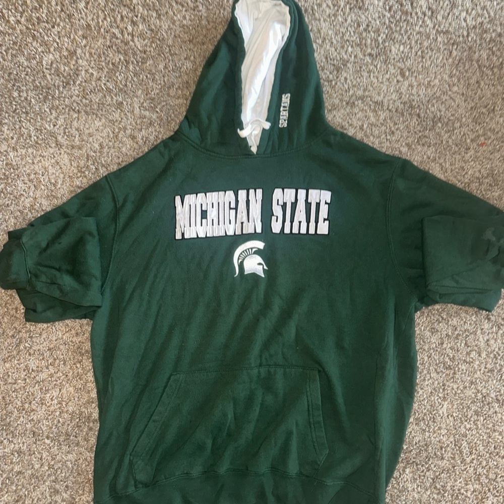 Green Michigan State Hoodie